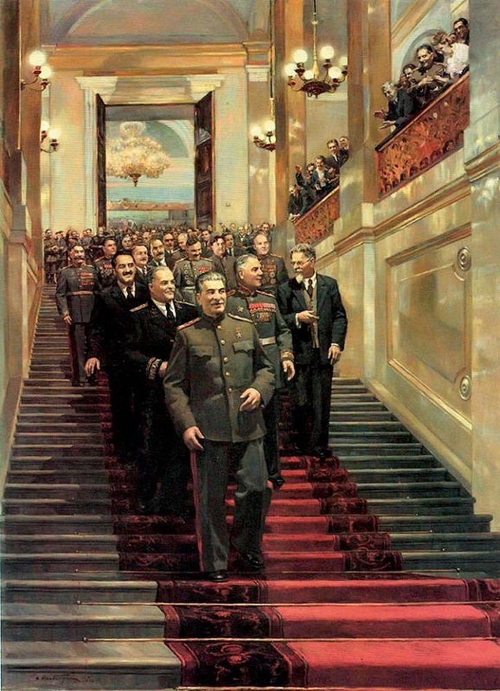 Торжественный прием в Кремле 24 мая 1945 года. Художник Дмитрий Налбандян