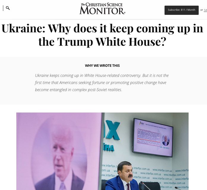 Ukraine: Why does it keep coming up in the Trump White House?