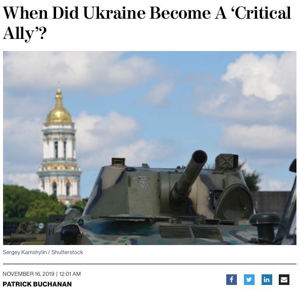 When Did Ukraine Become A ‘Critical Ally’?