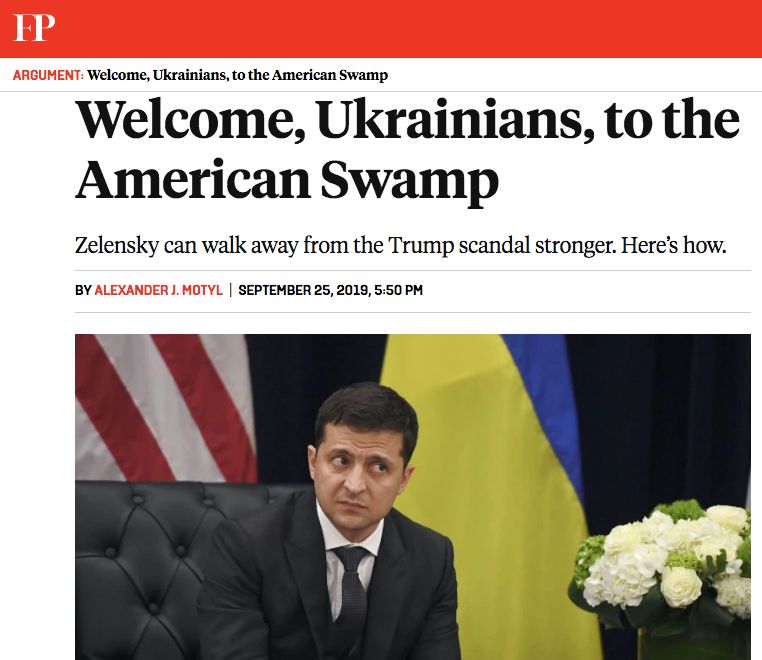 Welcome, Ukrainians, to the American Swamp