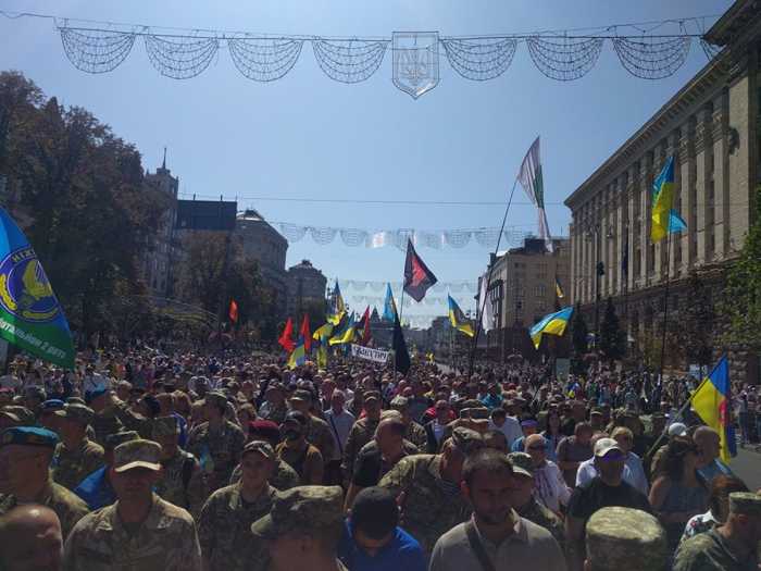 Марш «атошников» 24 августа 2019 года в Киеве