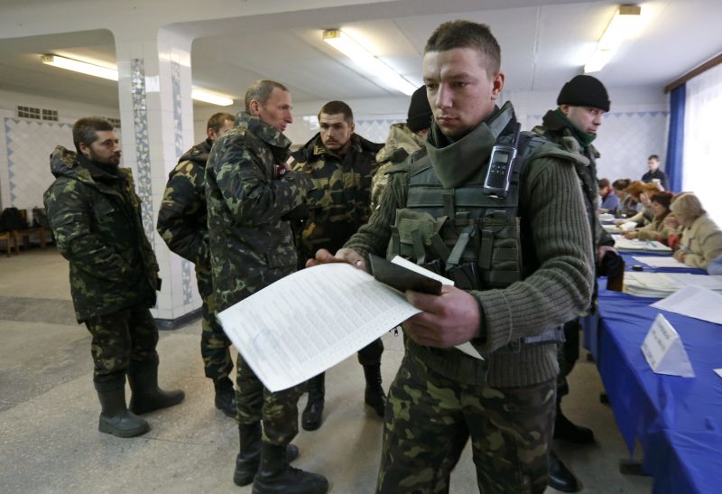 Голосование избирателей ВСУ на выборах президента Украины, 2019 год