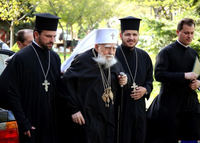 Болгарский Патриарх Максим, незаконно отправленный в отставку альтернативным «синодом», переживший раскол и в итоге оставшийся Патриархом.