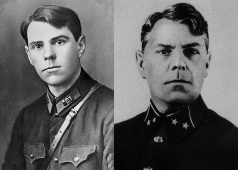 Александр Василевский – командир полка (1928 г., фото слева), на снимке справа – генерал-майор и начальник Оперативного управления Генштаба (1940 г.)
