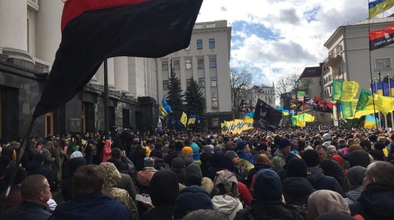 Запрещенные массовые акции в Киеве в День ветерана