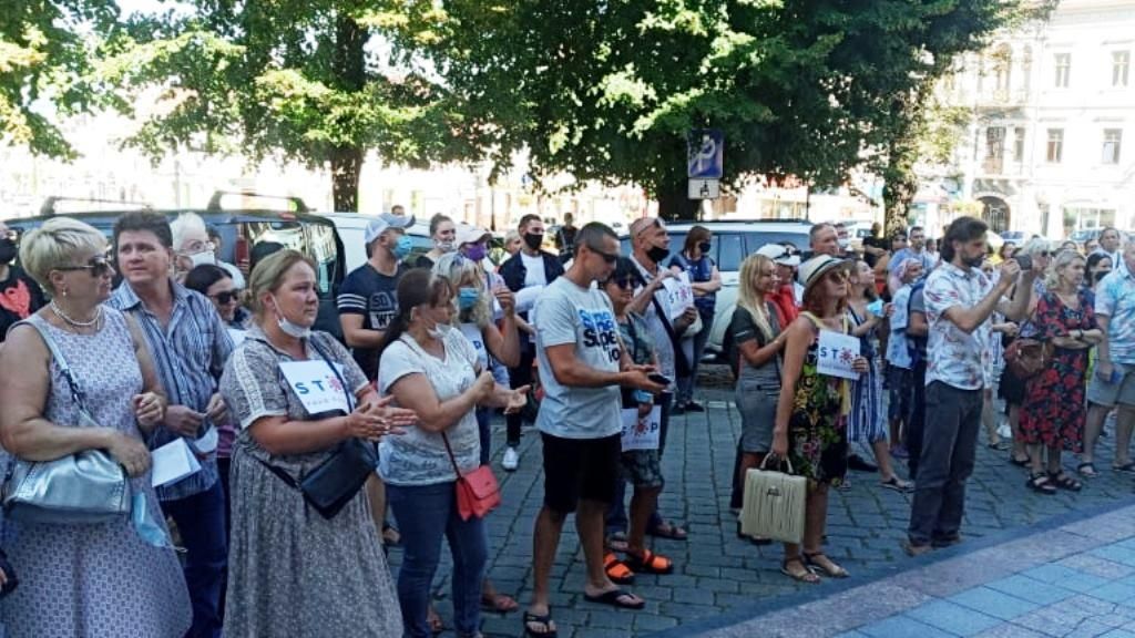 Акция протеста в Черновцах