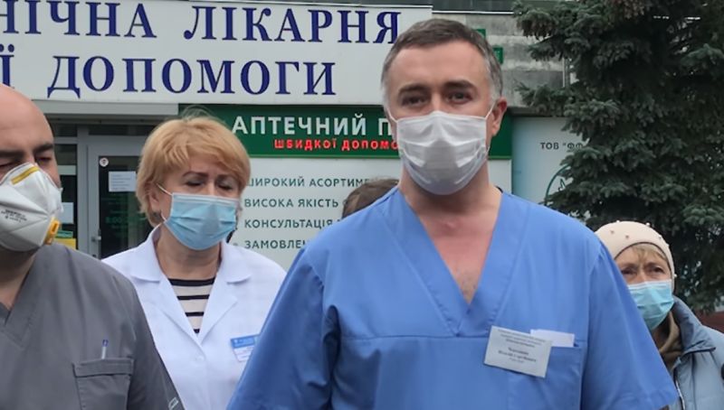 Протесты медиков Киева против медреформы