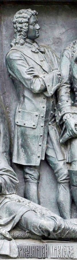 Борис Шереметев на памятнике «Тысячелетие России» в Великом Новгороде