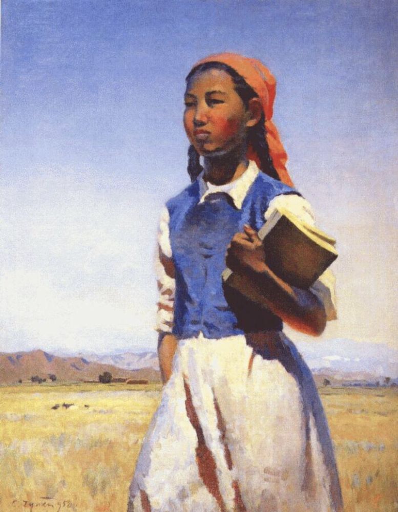 Дочь. С. Чуйков. «Дочь Советской Киргизии», 1947 г.