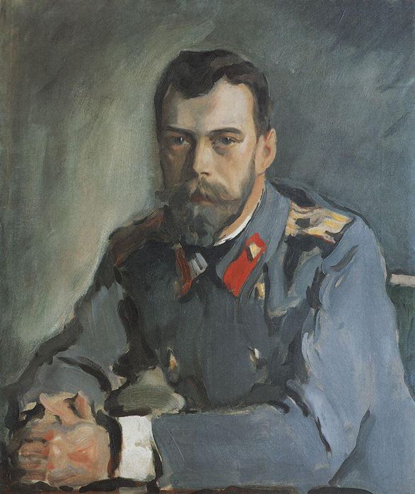 В. Серов. Государь Николай II в тужурке