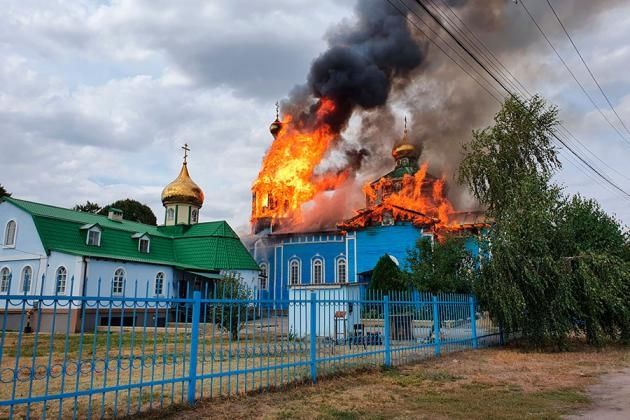 В Горловской епархии УПЦ МП за полгода сгорело два храма