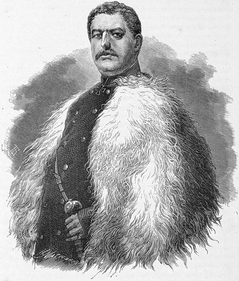 Генерал Лазарев, руководитель осады Карса, на рисунке П.Ф.Бореля