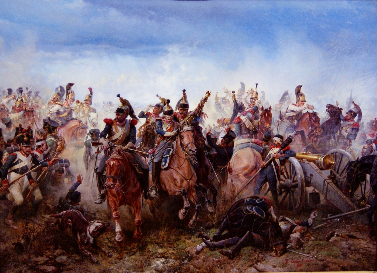 Битва при Фер-Шампенуазе на картине Б.П.Виллевальде 