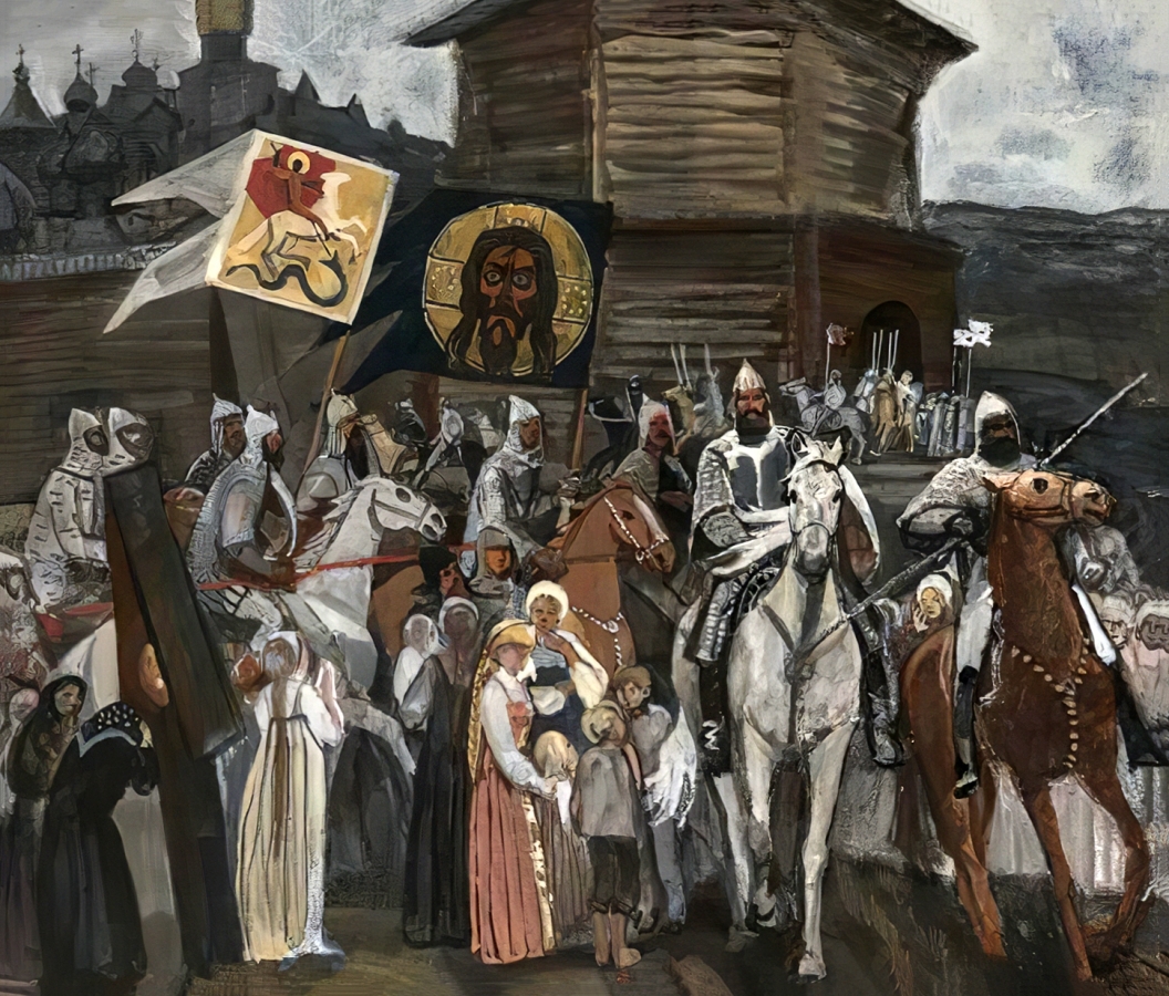 «На поле Куликово». Картина А.А.Жабского