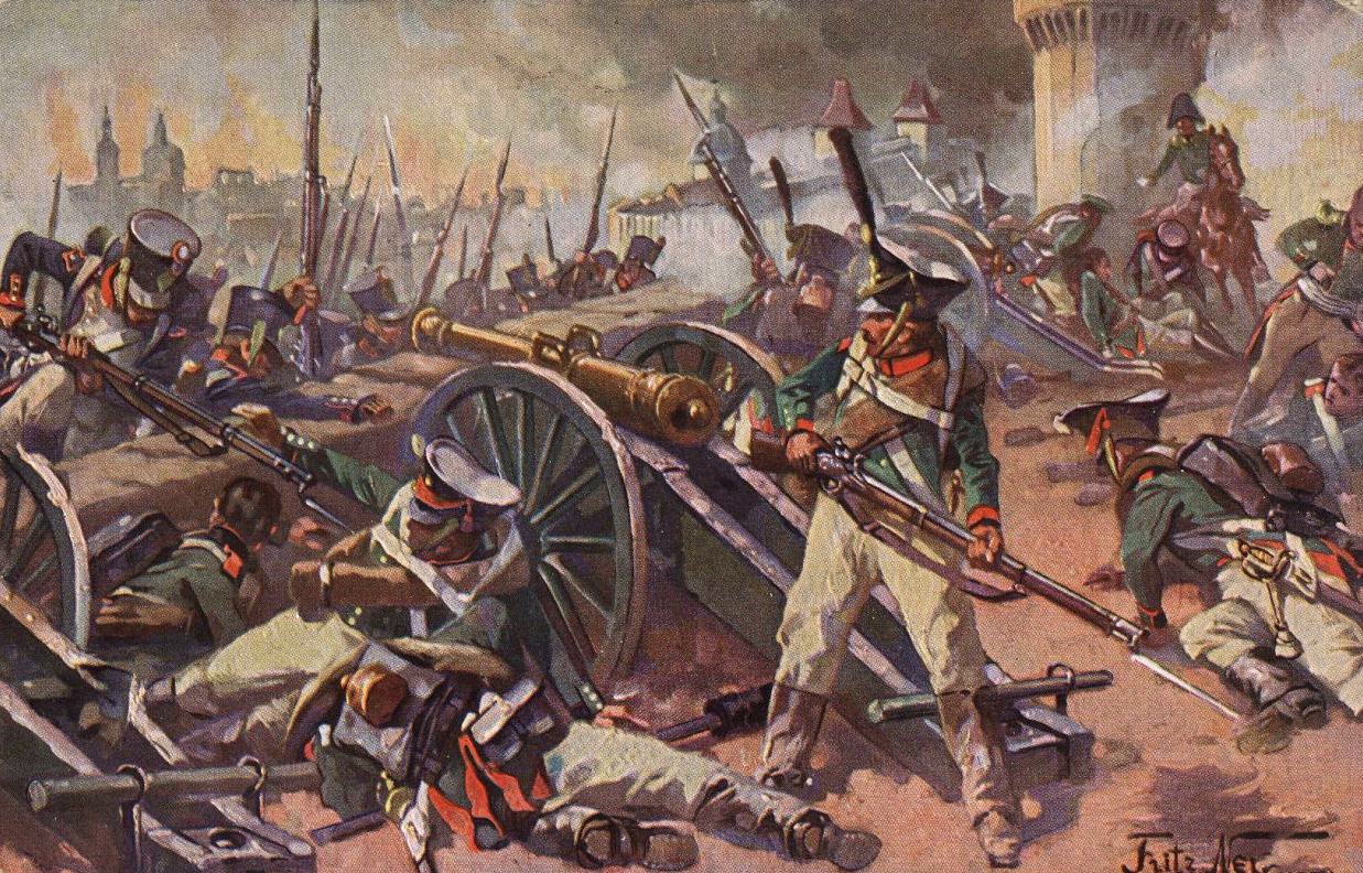 Битва за Смоленск на картине художника Ф.Неймана