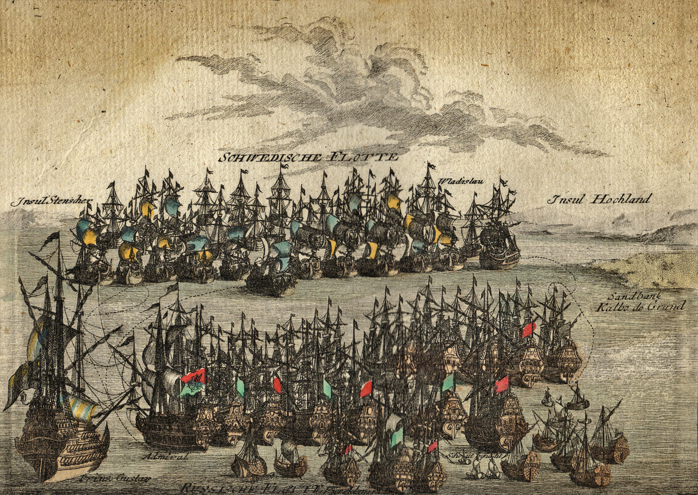 Гогландское сражение на картине К.Вайнрауха