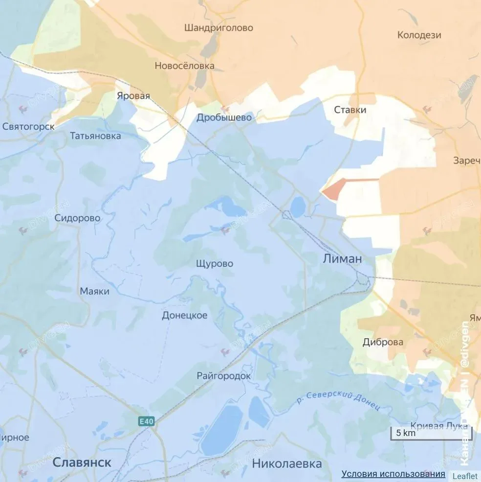 Карта СВО 11 февраля 2026 года. Краснолиманское направление
