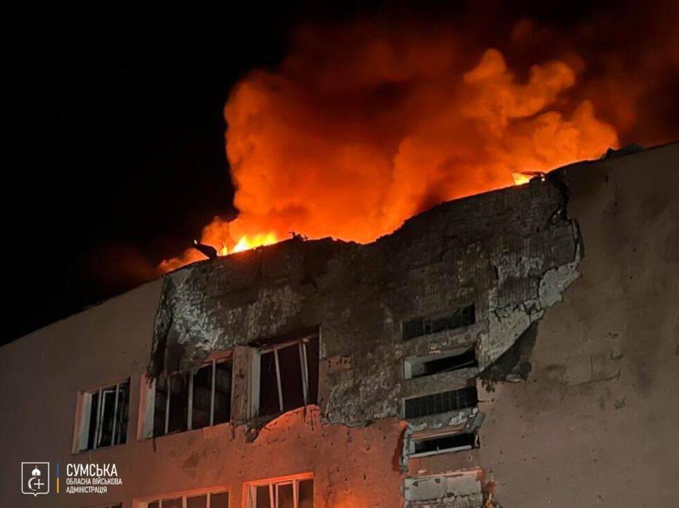 Пожар на предприятии «СумыХимПром»