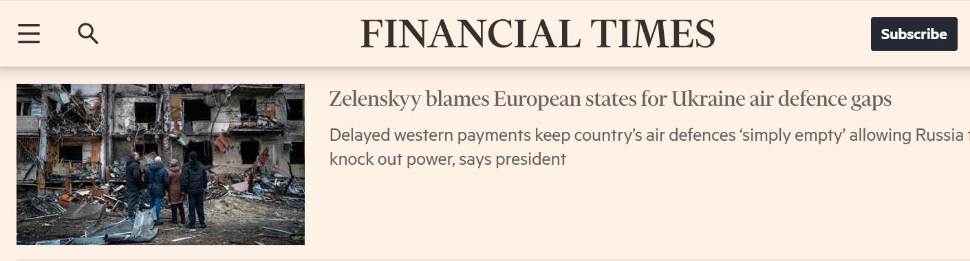 Западные СМИ: Киев обвинил Запад в энергетической катастрофе