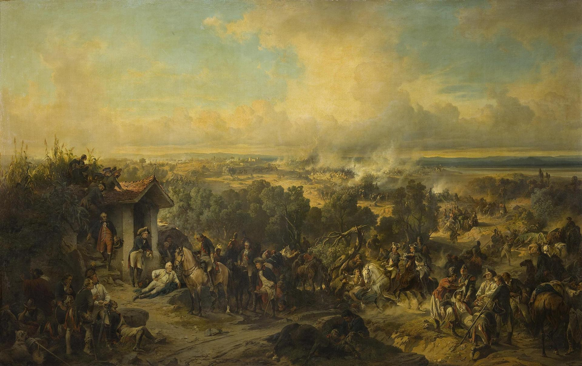 Картина художника А.Е.Коцебу  «Битва при Треббии».