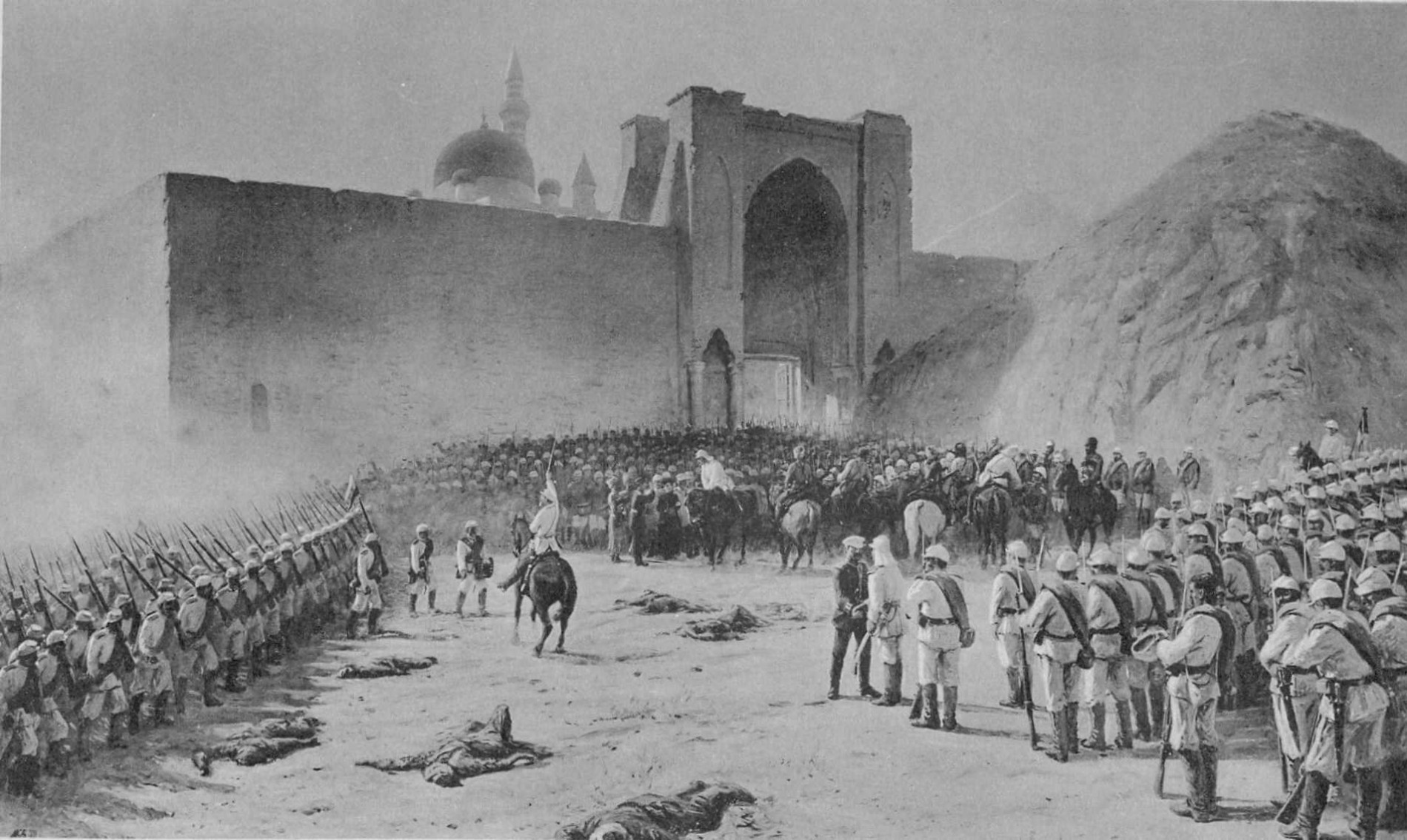Освобождение гарнизона Баязетской цитадели в 1877 г. Худ. Л. Ф. Лагорио.