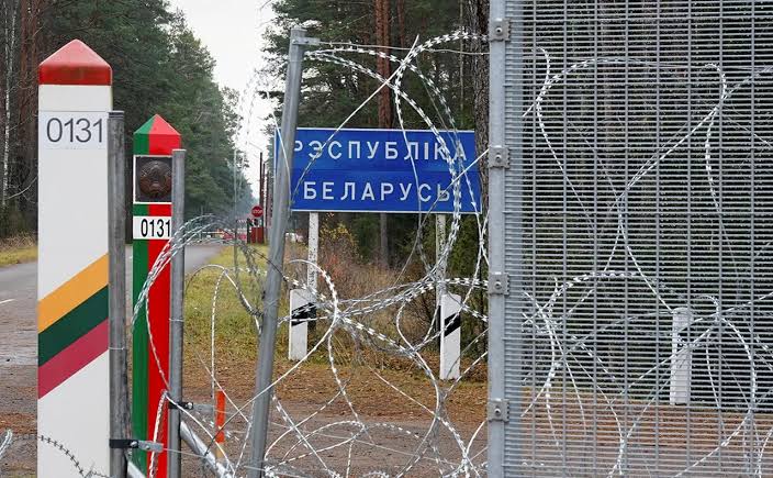 Граница Белоруссии и Литвы.
