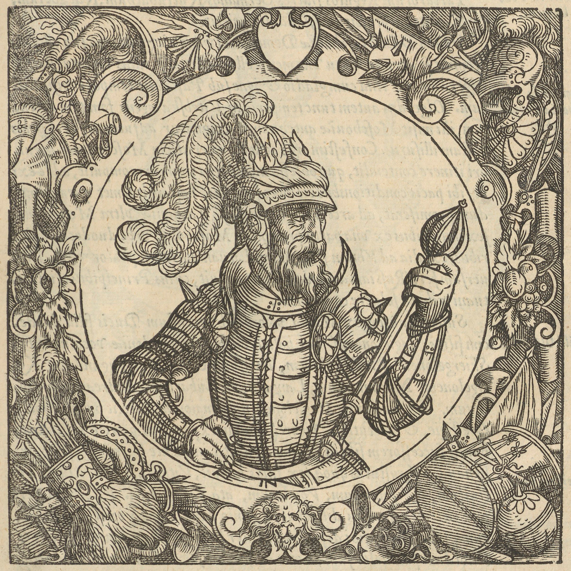 Портрет Ольгерда. Гравюра из «Описания Европейской Сарматии», 1578 г.