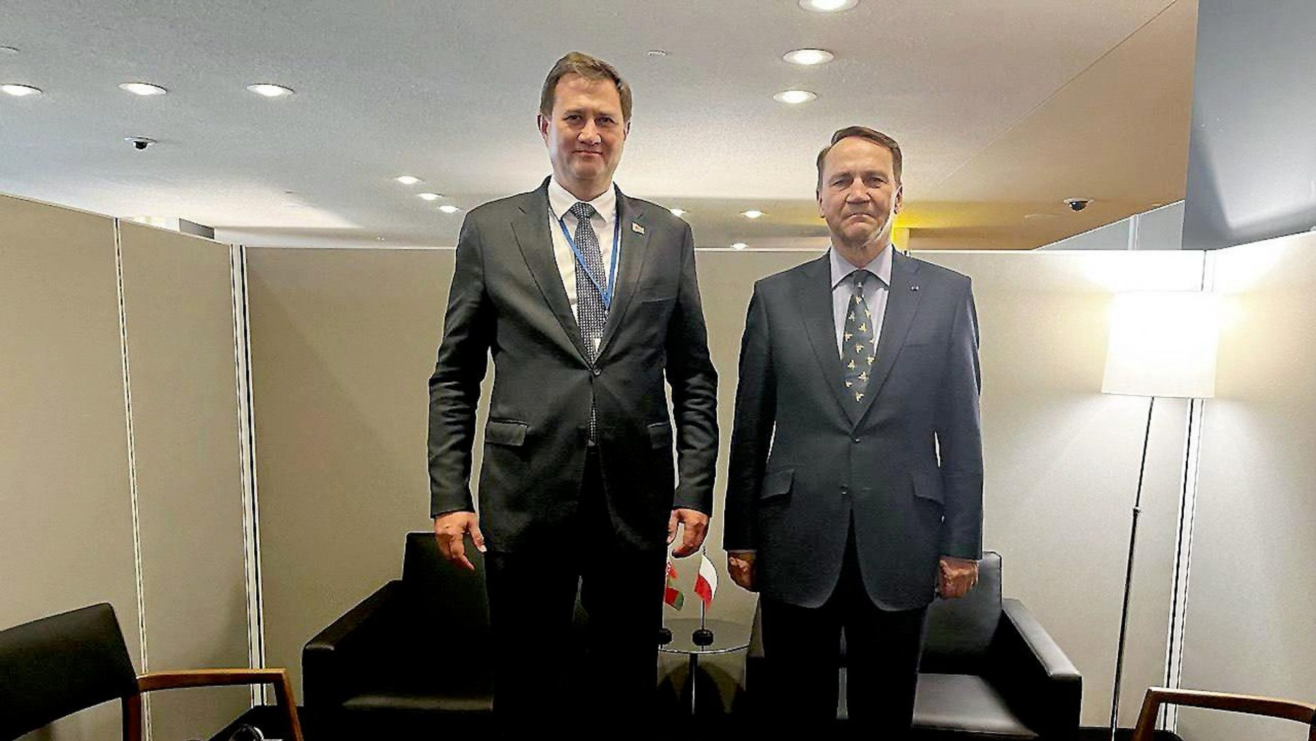 Встреча Радослава Сикорского и Максима Рыженкова.