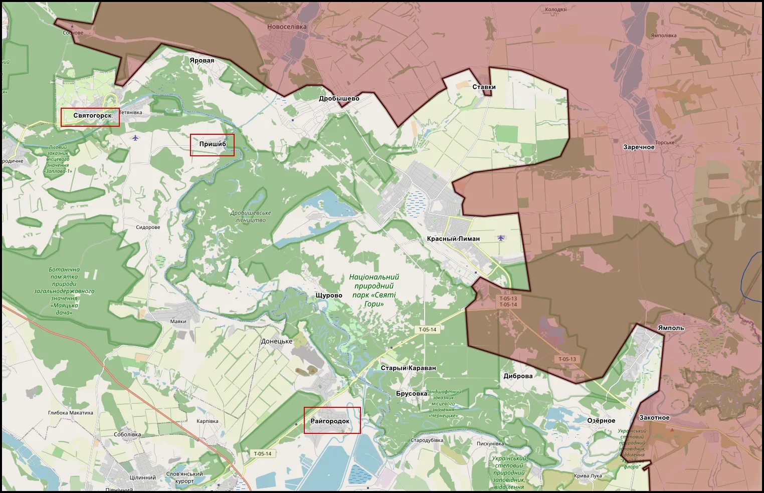 Карта СВО 11 апреля 2026 года. Краснолиманское направление.