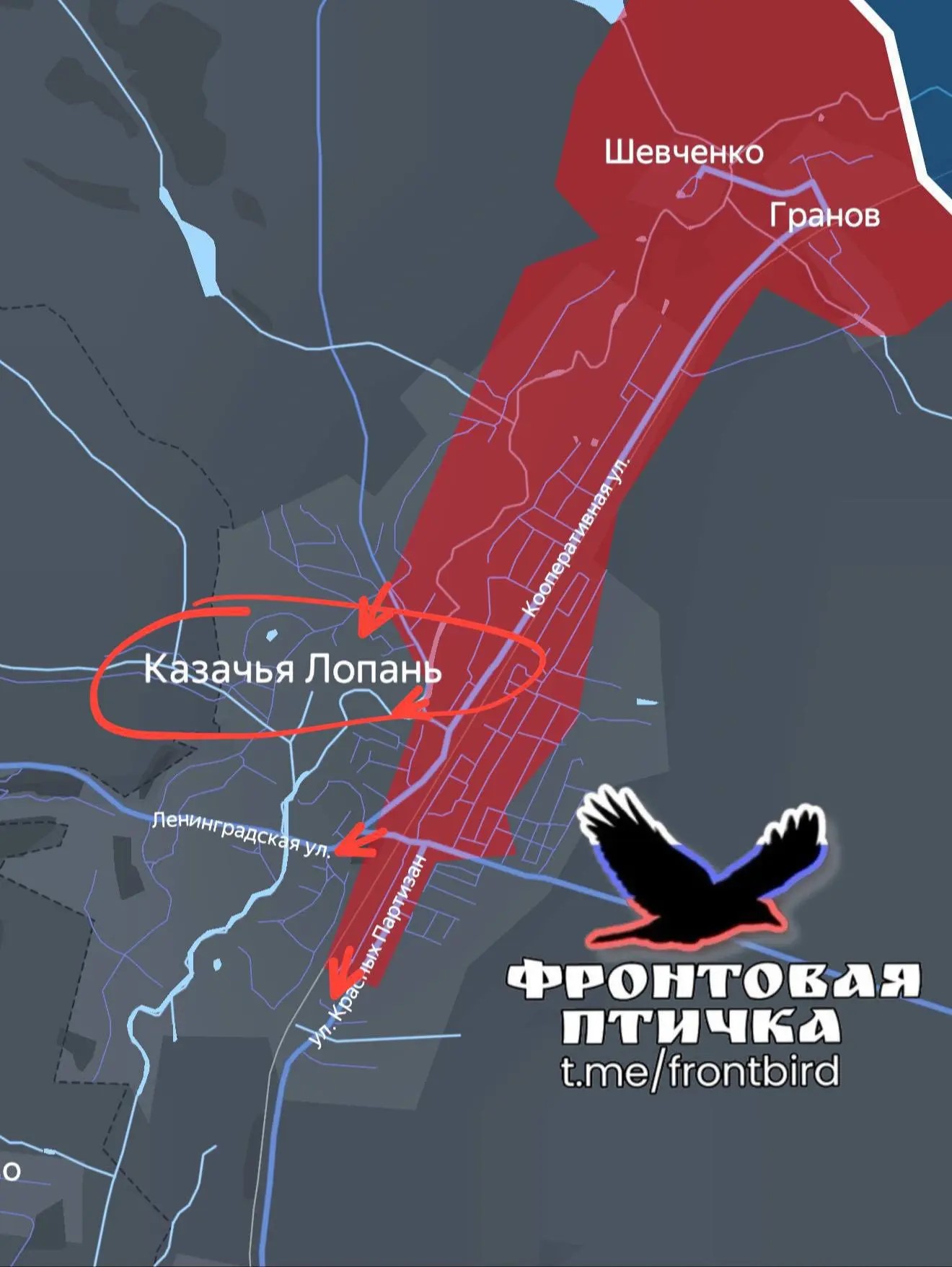 Карта СВО 19 июля 2026 года. Харьковское направление.