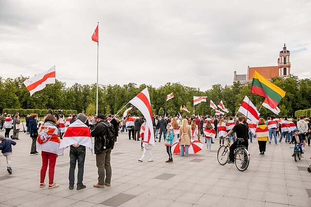 Акция белорусской оппозиции в Вильнюсе 20 декабря 2019 года 