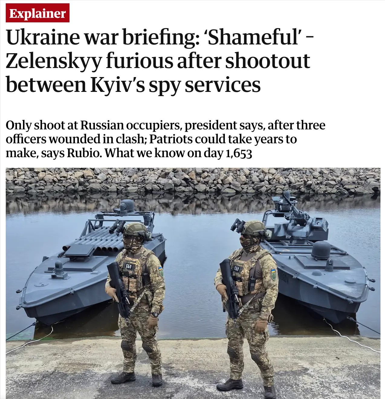 «The Guardian» продолжает обелять Зеленского, представляя его эдаким супермэном
