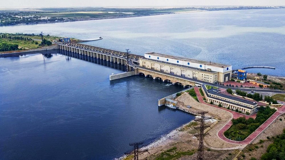 Так выглядела Каховская ГЭС, стройка Пятой пятилетки 