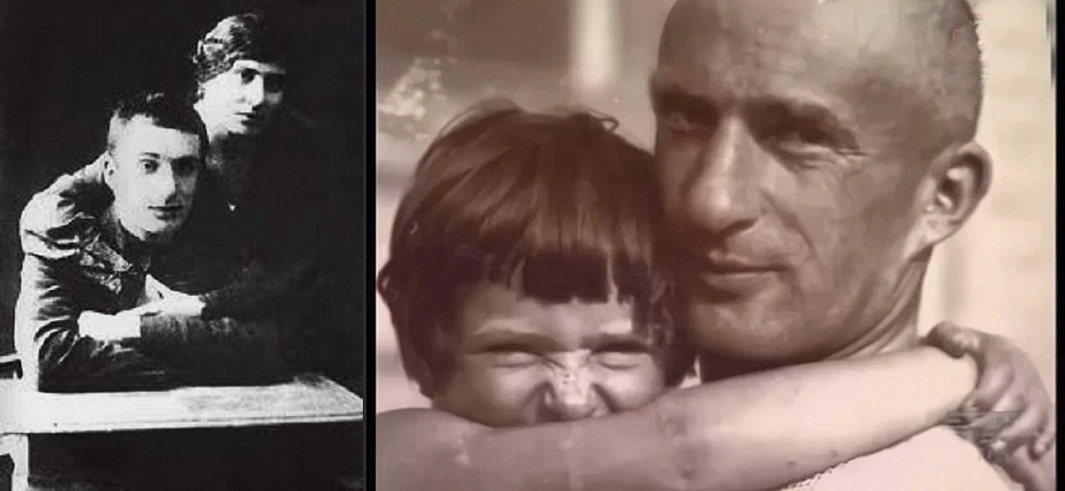 Редкие подлинные снимки Льва Маневича. Слева он со своей сестрой Амалией, справа – с дочерью Татьяной (родилась в 1922 году)