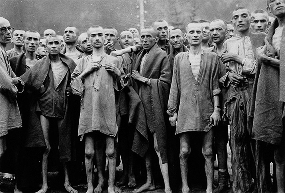Заключенные лагеря Эбензее во время их освобождения