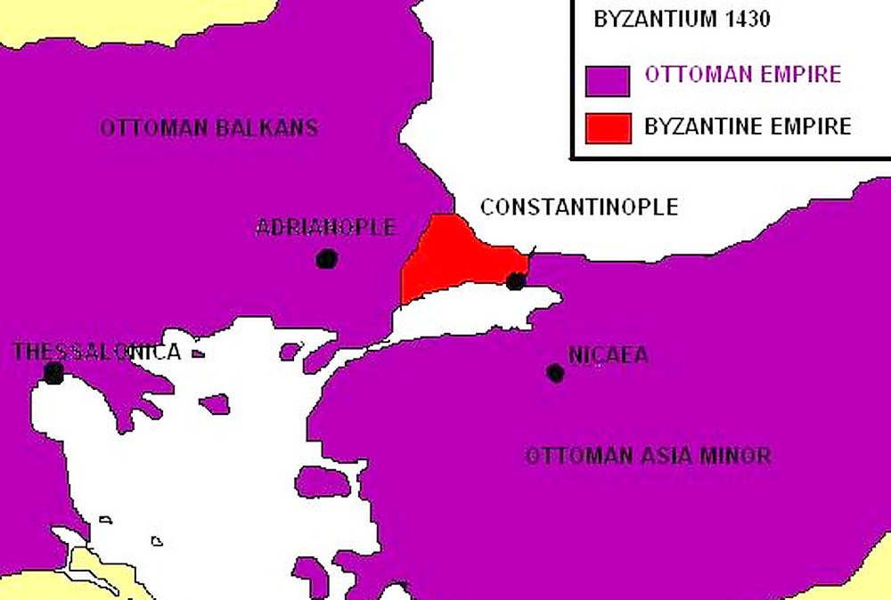 Византийская империя в 1430 году. 