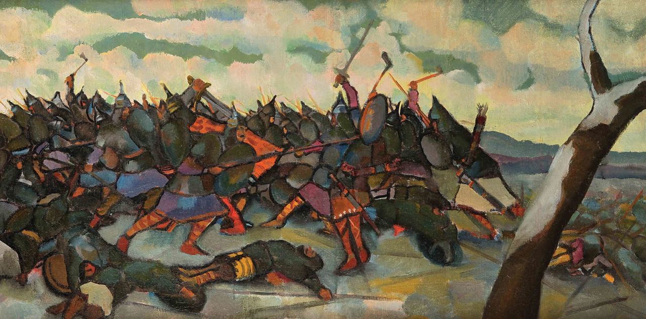 "Битва при реке Немиге", М. Филиппович, 1922 г.