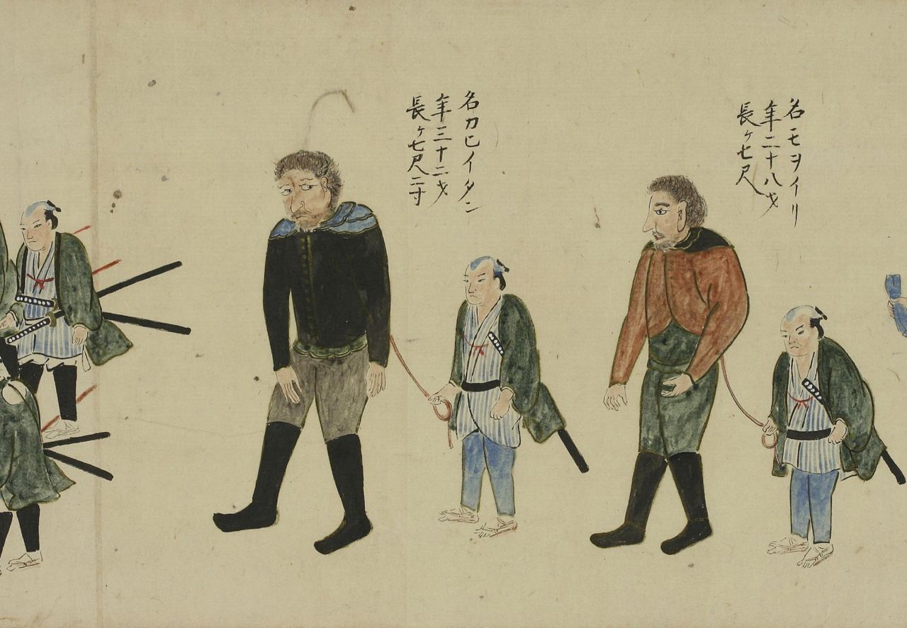 Японский свиток, изображающий пленение Головнина и его людей