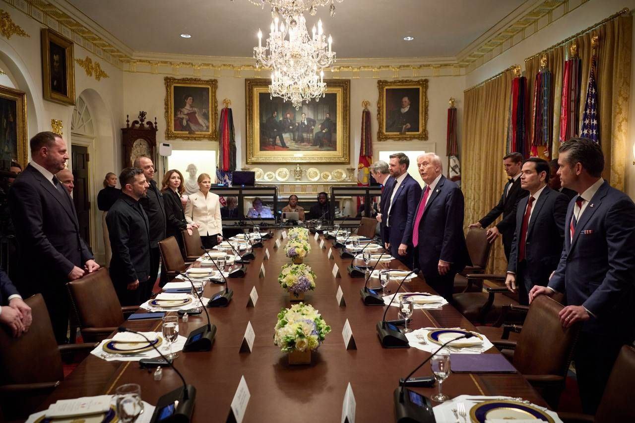 Официальный обед на переговорах Трампа с Зеленским