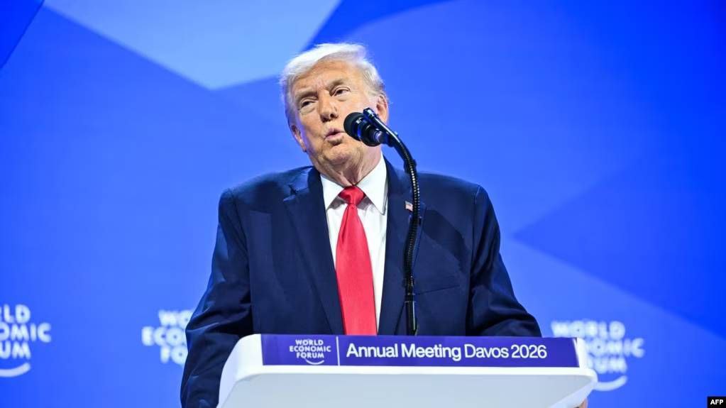 Президент США Дональд Трамп в Давосе 21.01.2026