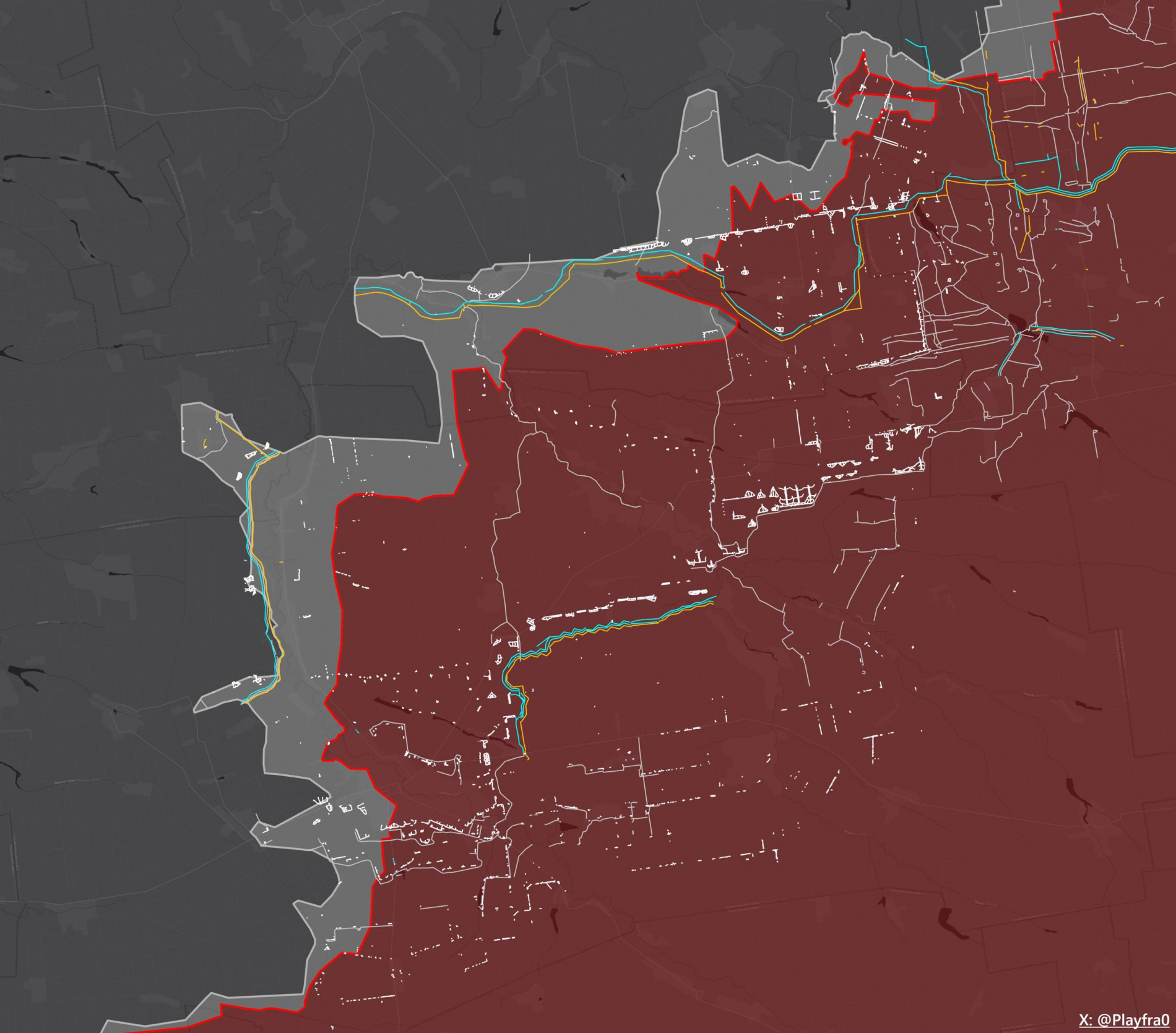 Карта СВО 14 февраля 2026 года. Запорожское направление
