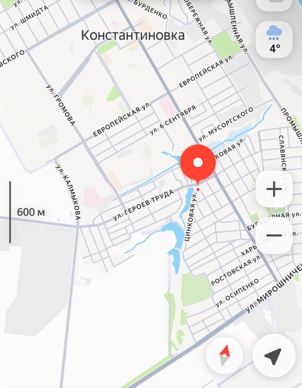 Карта СВО 16 февраля 2026 года. Константиновское направление.