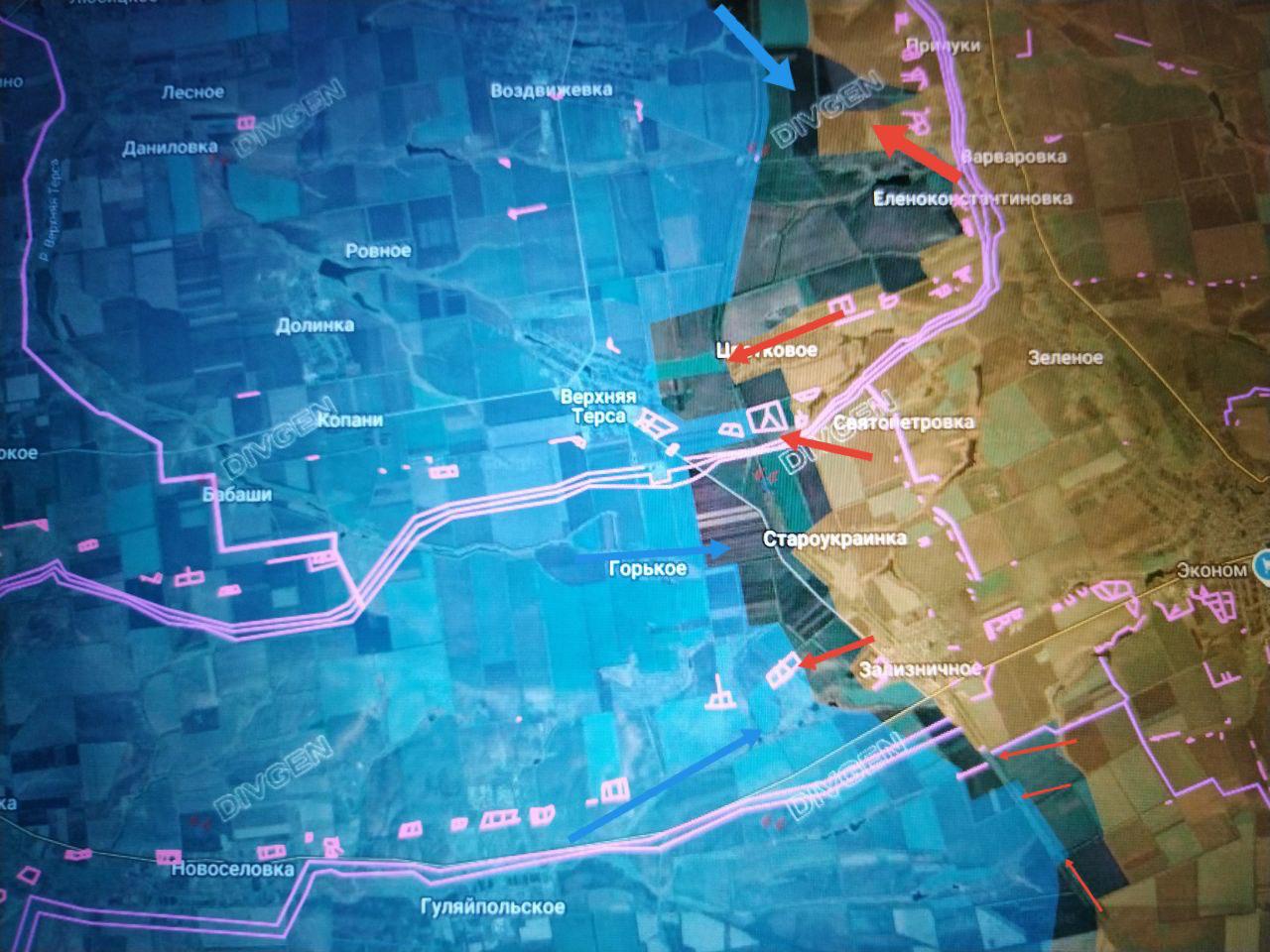 Карта СВО 17 февраля 2026 года. Запорожское направление.