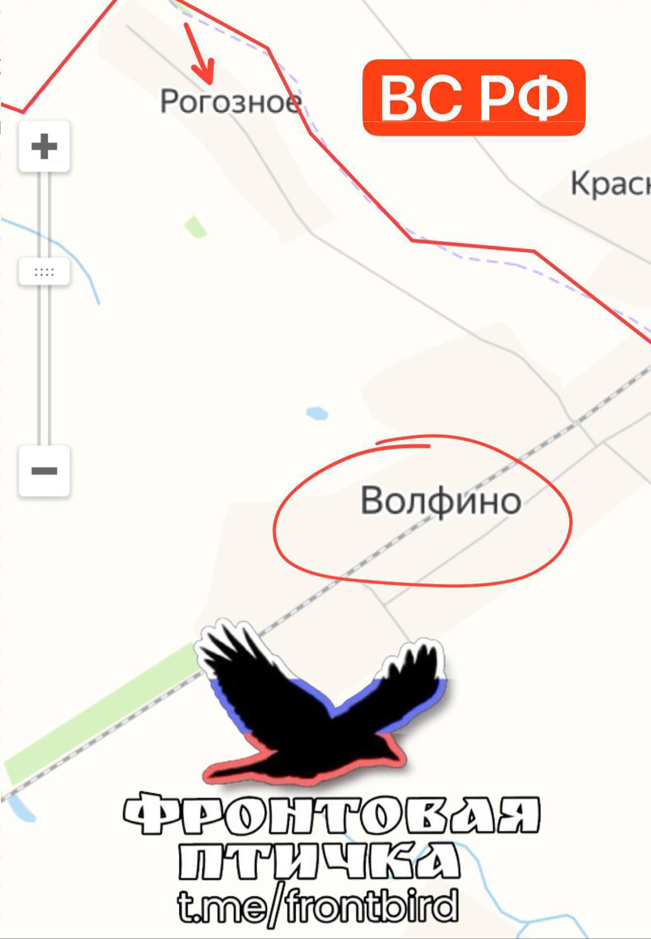 Карта продвижения группировки «Север», 20 февраля 2026 г.