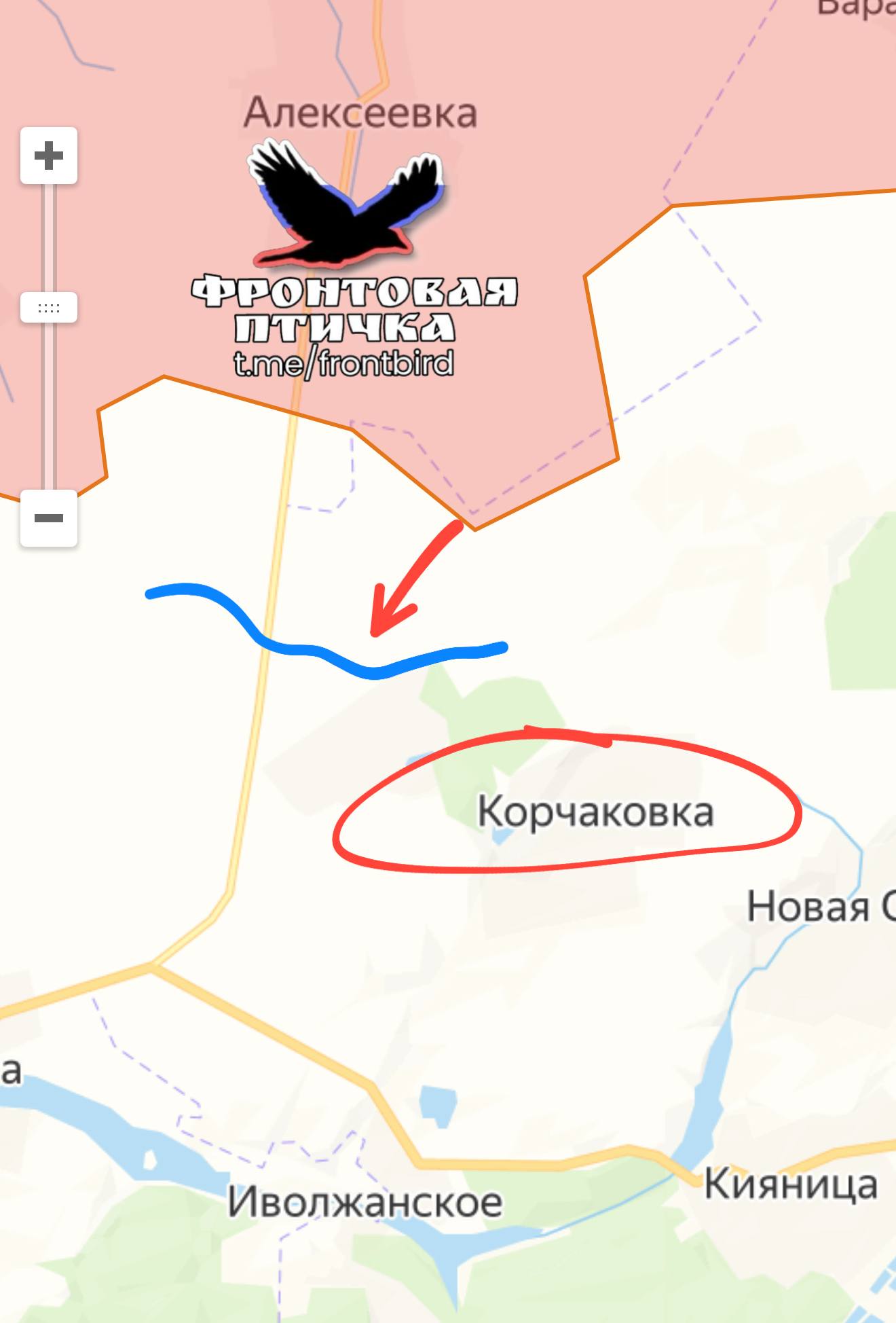 Карта продвижения группировки «Север», 27 февраля 2026 г.