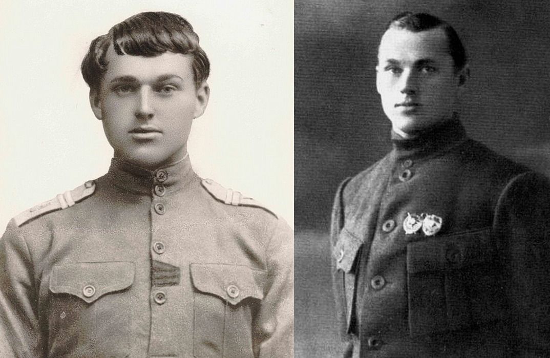 Дважды доброволец: унтер-офицер Константин Рокоссовский в 1917 году и он же, комбриг РККА и дважды орденоносец, в середине 1920-х гг.