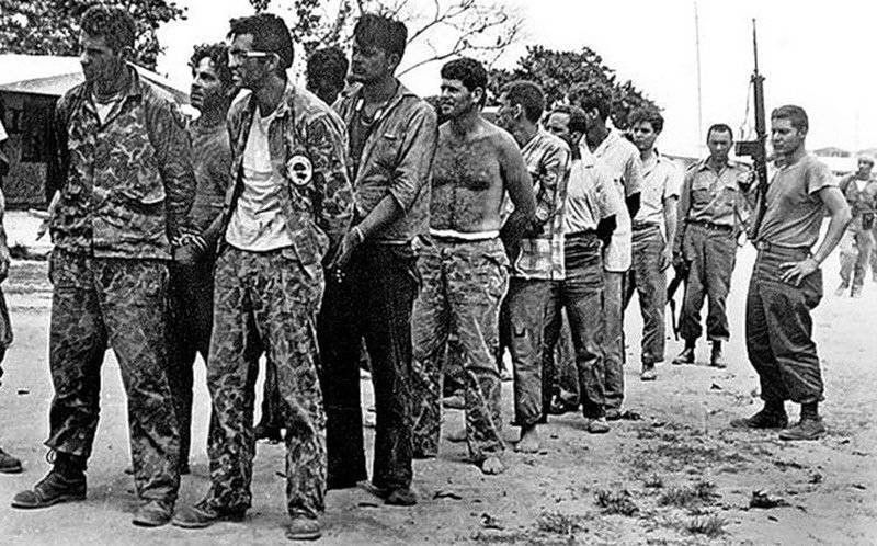 Наёмники ЦРУ, взятые в плен кубинцами в ходе американской провокации в Заливе Свиней