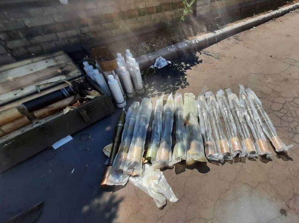 Найденные снаряды на территории комбината имени Ильича