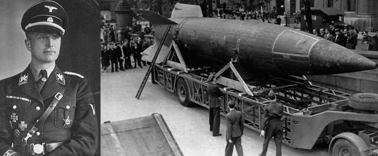 Штурмбанфюрер СС Вернер фон Браун и его ракета Фау-2