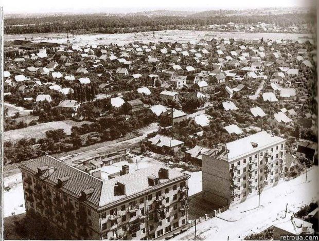 Так выглядели Нивки во время начала их массовой застройки многоквартирными зданиями